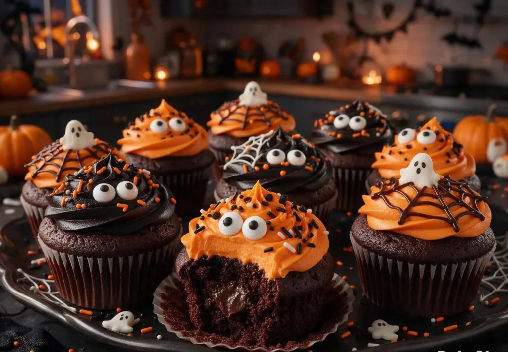 Halloween Chocolate Cupcakes